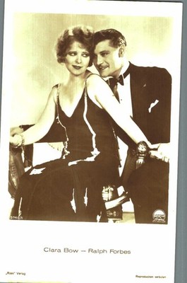 Clara Bow - Ralph Forbes    ** Original Ross Postkarte Postcard * N 642 r
