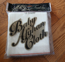 MCG Textiles Baby Afghan Ivory Aida 18 Count Cloth Approx. 29”X45” SEALED NEW