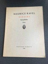    Piano sheet music/Ravel MIROIRS SCHOTT    