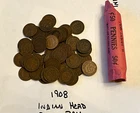 1908 Indian Head Small Cent Penny Roll -