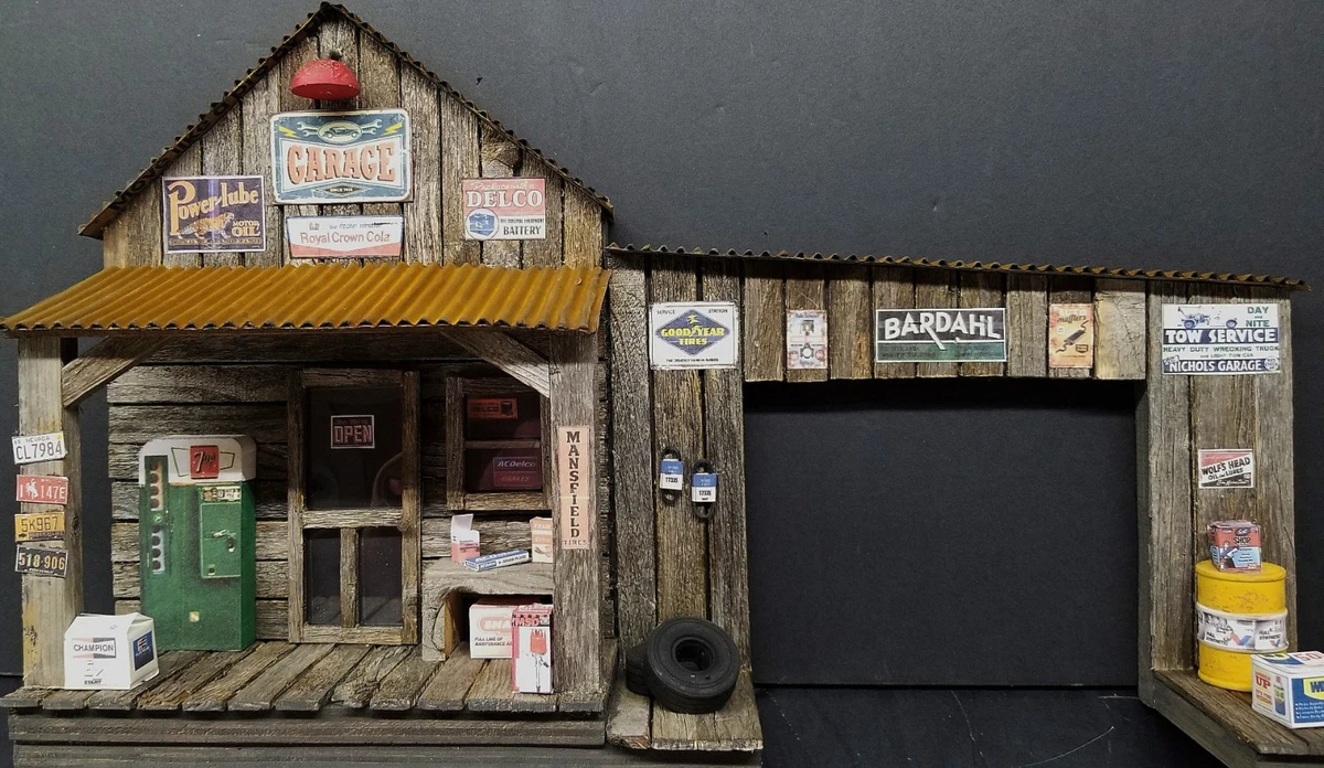 garage diorama 1 18 products for sale | eBay