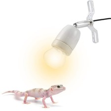 Reptile Lamp Socket, Adjustable Heat Light Holder, Habitat Heater, 360   Rota...