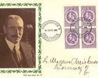 DENMARK FDC 1945 KING CHRISTIAN X Illustrated 10 Block{{4} Copenhagen XV235