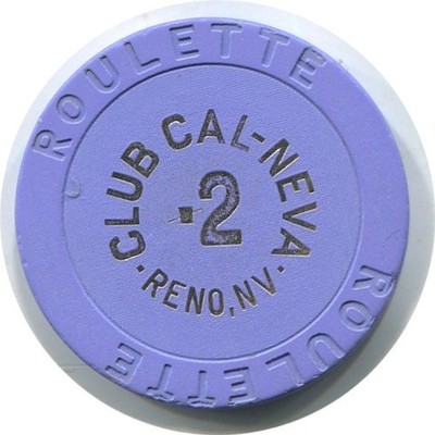 Club Cal-Neva Roulette Casino Chip - Reno, Nevada