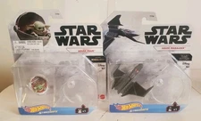 Hot Wheels Star Wars Starships Lot of 2 – Grogu Hover Pram (The Mandalorian)...