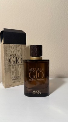 Armani Acqua di gio Absolu Instinct, 2.5oz/75ml, opened 95% full, DISCONTINUED