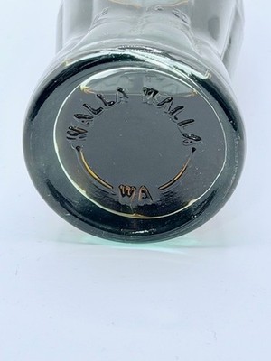 Vintage Coca Cola Bottle Walla Walla WA Embossed Green Glass Coke Bottle WA