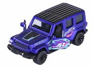 Majorette Racing Jeep Wrangler 4XE Lila 1:64 Neu Metal Diecast Model
