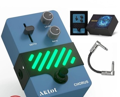 AKLOT TwinWave Chorus Guitar Pedal Warm Vintage Mini Effect True Bypass