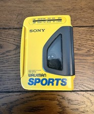 Vintage Sony Walkman Sports WM-AF54 Yellow Cassette Player AM/FM - Untested