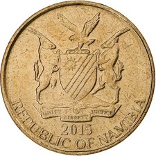 Namibia, 5 Dollars, 2015, Aluminum-Bronze, UNZ