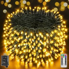 1000 LED 328 FT Christmas Lights, Waterproof Outdoor String with Remote and