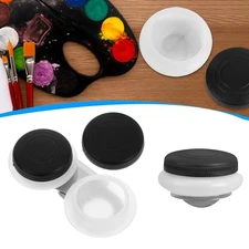 Clip on Palette Cup with Lid Drawing Art Painting Supplies Wide Mouth Dipper Cup