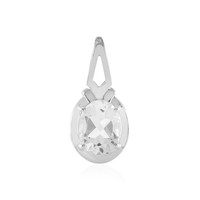 Cavill WeißTopas AnhäNger 1,62Ct Oval Sterlingsilber Damen Echtschmuck
