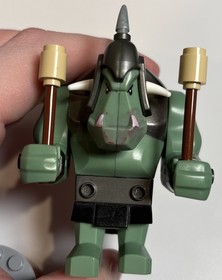 LEGO Castle Fantasy Era Sand Green Giant Troll Minifigure Cas376 7048 7038