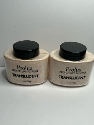 Set of 2 Prolux Pro Deluxe Powder Translucent 1.1oz New