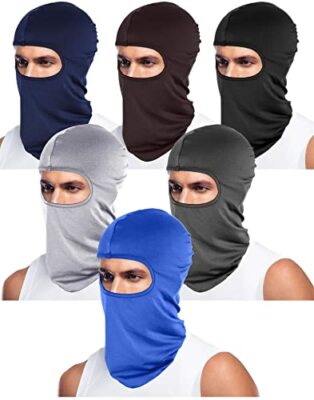 pasamontañas para el calor verano sol protección solar a prueba de viento 6 Pcsy