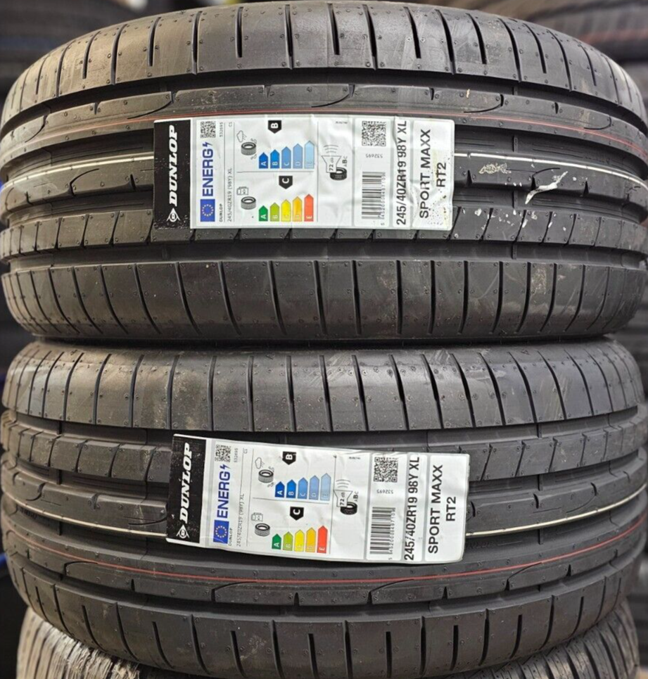 2X NEW DUNLOP SPORTMAXX RT2 245/40/19 XL 98Y UHP 245 40 19 CAR