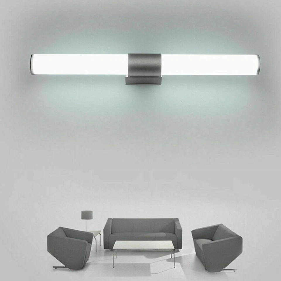 Modern Bathroom Toilet Vanity Wall Makeup Waterproof Light Mirror Front LED Lamp - Image 4 of 4