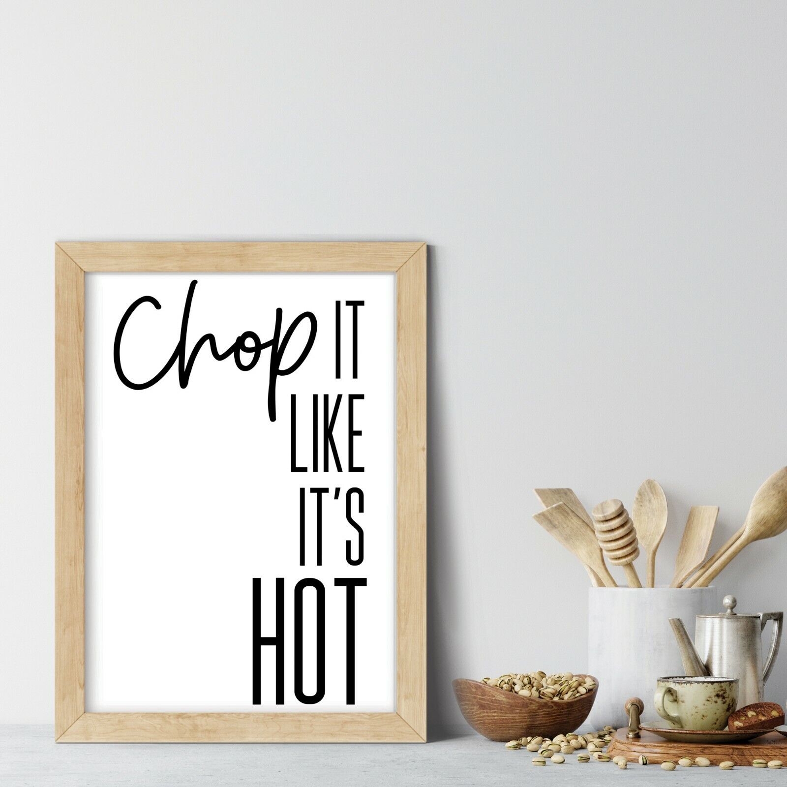 Kitchen Prints Wall Art Picture Funny Quote Minimalist Print Home Posters  Chop 34966291806 | eBay