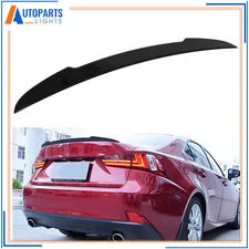 For 2014-2020 Lexus IS300 IS200t Sedan ABS Glossy Black Rear Trunk Spoiler