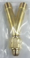 Hose Y Splitter Propane/Acetylene/LPG 9/16"-18 CGA021 glassblowing pipemaking