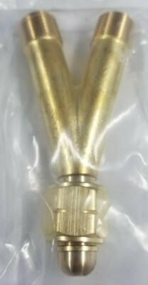 Splitter Y In Ottone Per Propano/acetilene/GPL - Filetto 9/16-18 CGA021