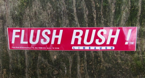 Lot 3 diff FLUSH RUSH QUARTERLY Newsletters 1993 Bumper Sticker Limbaugh RARE VG - Picture 4 of 6