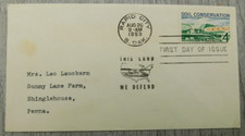1st Day Of Issue Rapid City S Dakota 1959 Soil Conservation Stamp Envelope Cover
