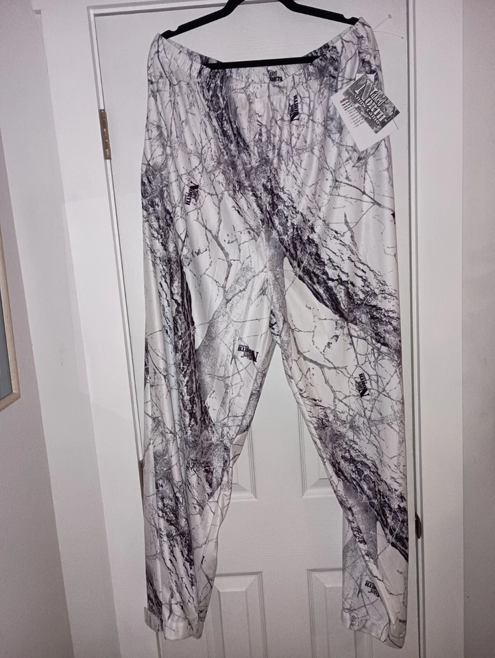 Gamehide Men's Ambush Lightweight Naked North Snow Camo Cover Up Pant XL NWT - Image 2 of 4