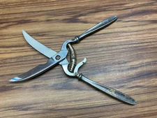 LARGE ROMUSO SOLINGEN ROSTFREI POULTRY MEAT SHEARS SCISSORS LOCKABLE SERRATED