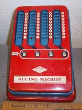 Vintage Wolverine Adding Machine tin toy for kids, nice display piece, colorful