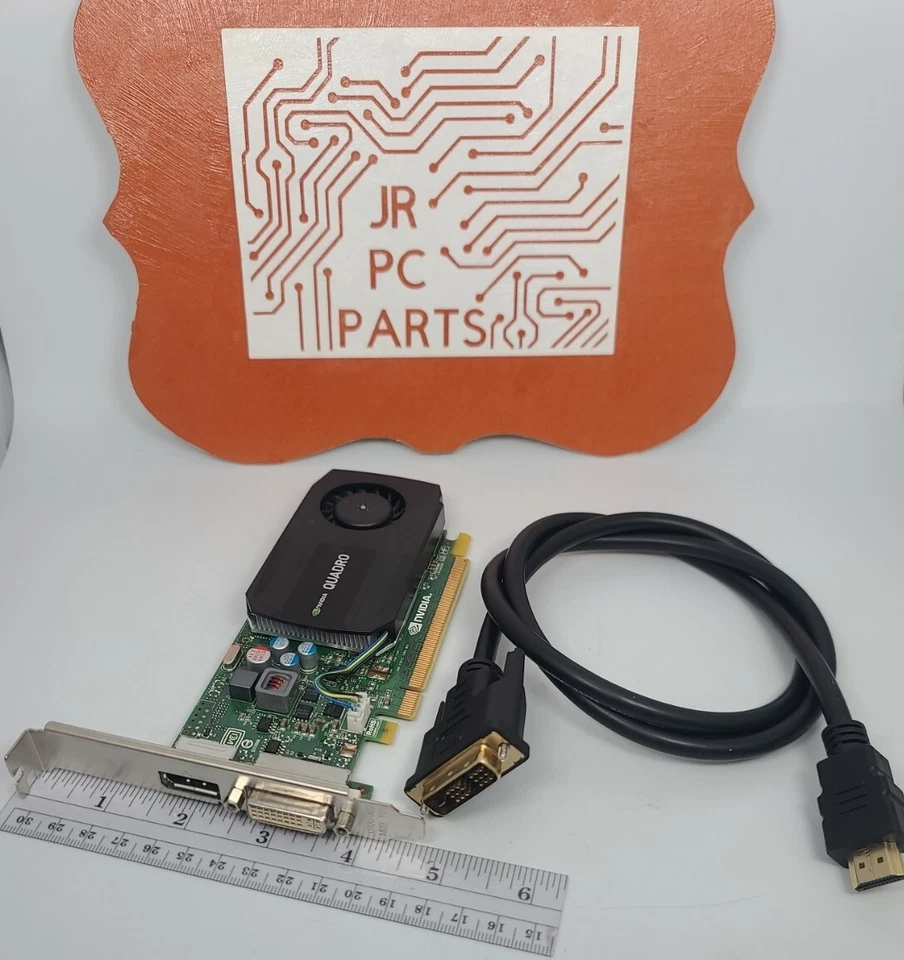 HP NVIDIA Quadro K420 PCIe Video Card DVI to HDMI Cable Windows 10 Video Card - Image 2 of 4