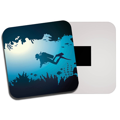 Awesome Scuba Diver Fridge Magnet - Dive Diving Underwater Ocean Sea ...