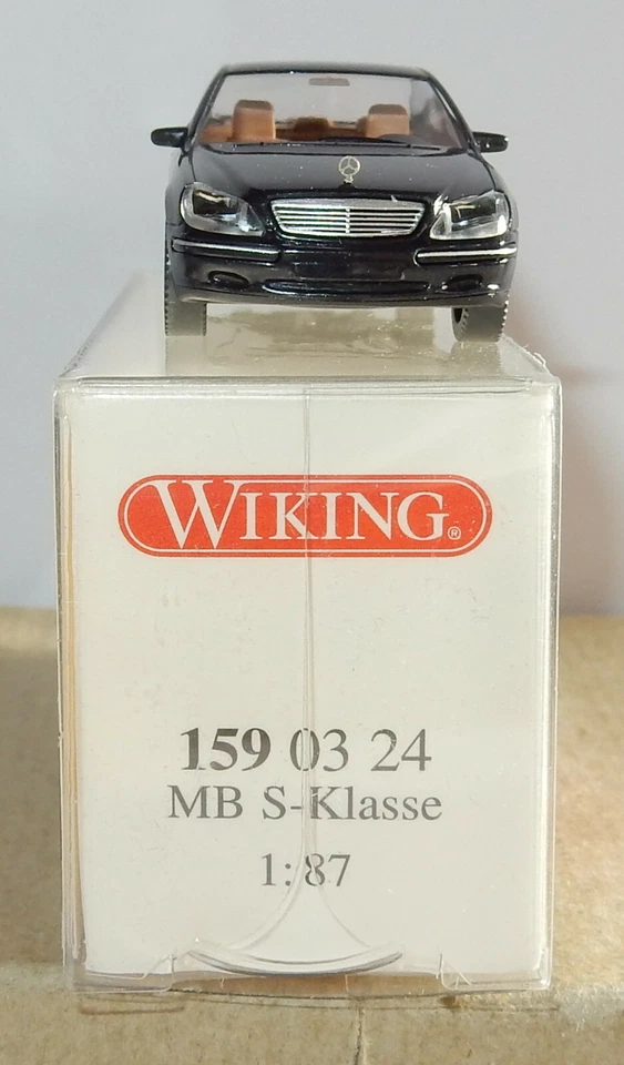 Micro WIKING Ho 1/87 Mercedes Benz S-KLASSE 500 Nero #1590324 IN Box - Immagine 2 di 4