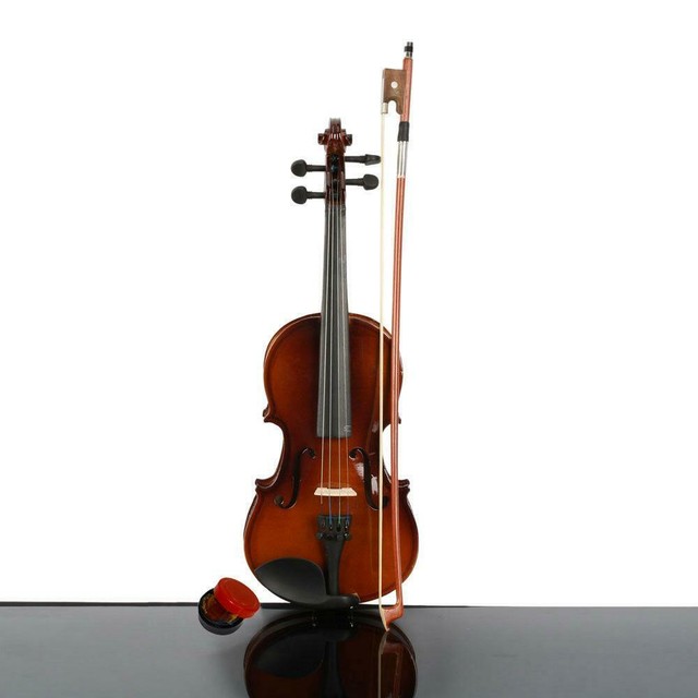 New 68 Years Old Children Acoustic Violin 1/4 size Natural + Case+ Bow