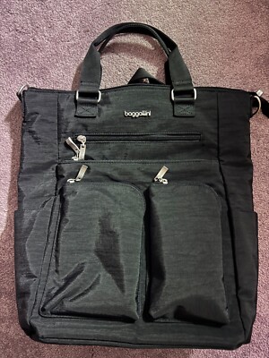 BAGGALLINI ALL SET 3 in 1 TOTE/BACKPACK ASB572B0018 Black MSRP $130 NWT
