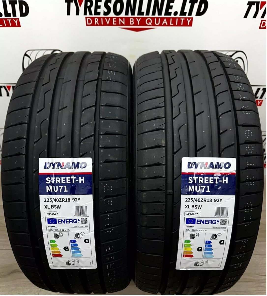 4 X 225 40 18 DYNAMO 92Y XL 225/40ZR18 BRAND NEW TYRES C A 4 X 225 40 18 DYNAMO 92Y XL 225/40ZR18 BRAND NEW TYRES C A