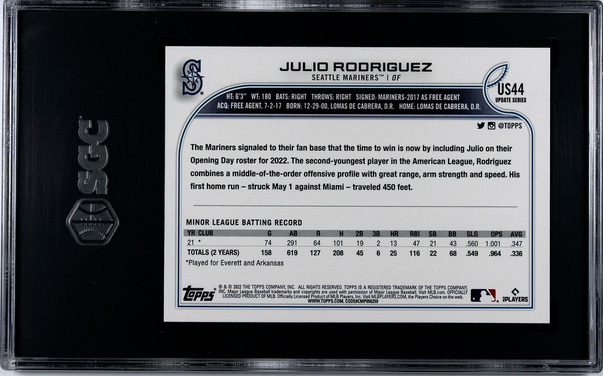 その他 2022 topps update Julio Rodriguez SP JULIO RODRIGUEZ 2022 Topps Update #US44 RC SP Photo Variation