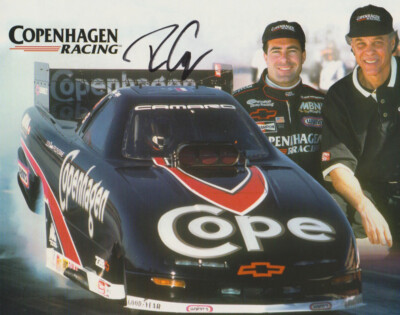 1997 Ron Capps signed Copenhagen Chevy Camaro Funny Car NHRA Hero