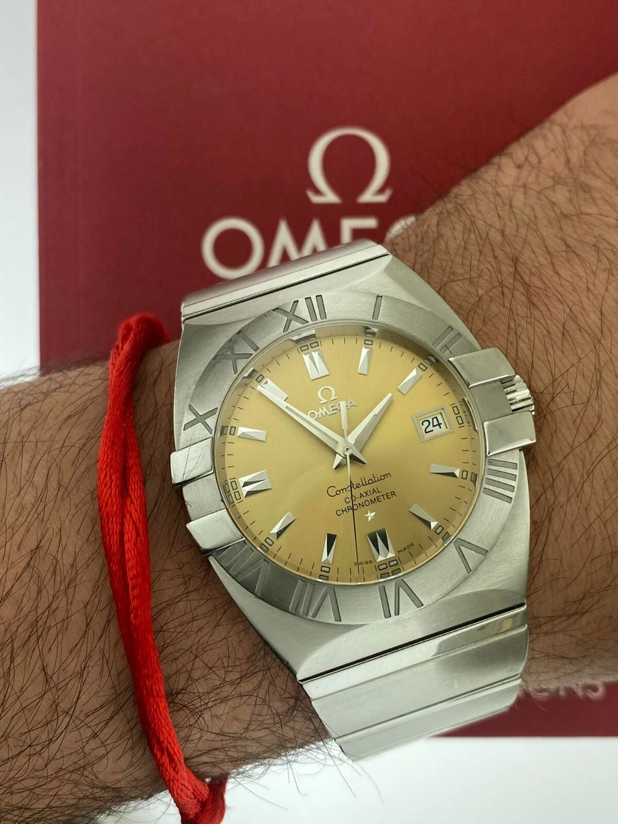 Omega 38mm Constellation Double Eagle Co Axial Automatic Champagne