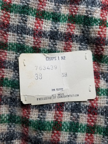 38S SCOTLAND Chaps Ralph Lauren wide lapel Check Tweed Jacket Blazer Sport Coat - Picture 3 of 8