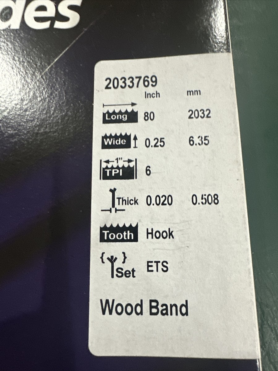 Olson Saw 23193 Bandsaw Blades - 1/2" X 93.5", 3 TPI, 5-Pack For 14" Band Saws