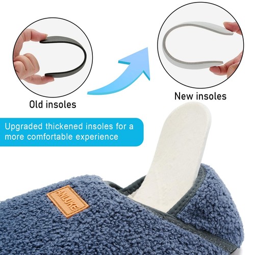 Slipper for Women Men Slipper Socks Fuzzy House Shoes Rubber Sole Slip On Sof... - Picture 4 of 6