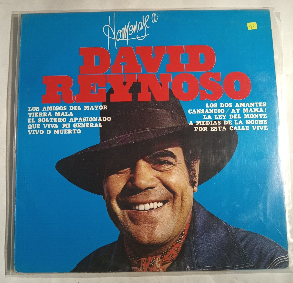 Canciones Del Carazon [DVD](中古品) HOMENAJE A DAVID REYNOSO, FEAT. TOMAS MENDEZ, 1990 MEXICAN LP