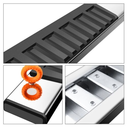 Fit 07-18 Silverado/Sierra 1500 Regular Cab 6" Nerf Bar Running Board Side Step - Picture 9 of 10