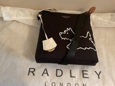 Image of Radley Palace Gardens Small Ziptop Crossbody Bag - Black Bnwt
