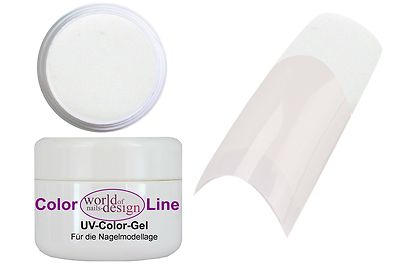 5 ml.  UV Gel French White    Farbgel Nagelgel Color weiss   French u. Fullcover