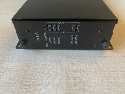 GE SECURITY INTERLOGIX FIBER B7748AV 748-R TWO-WAY VIDEO &  2-CH AUDIO DIGITAL
