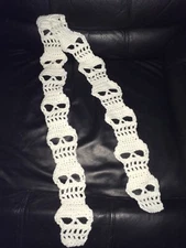 Skull Crocheted Scarf